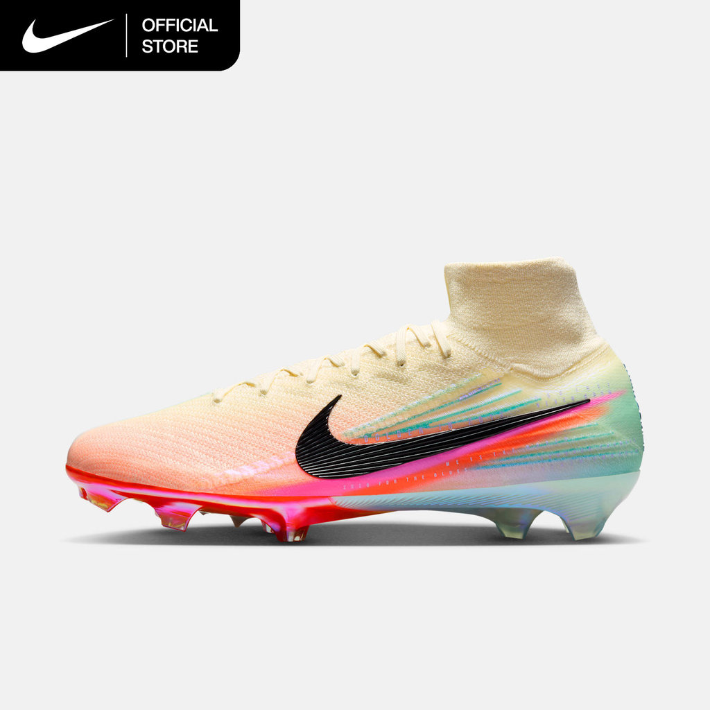Nike Men's Mercurial Superfly 10 Elite 'Steve Kerr' Firm Ground High-Top Football Boot - Pale Ivory 
