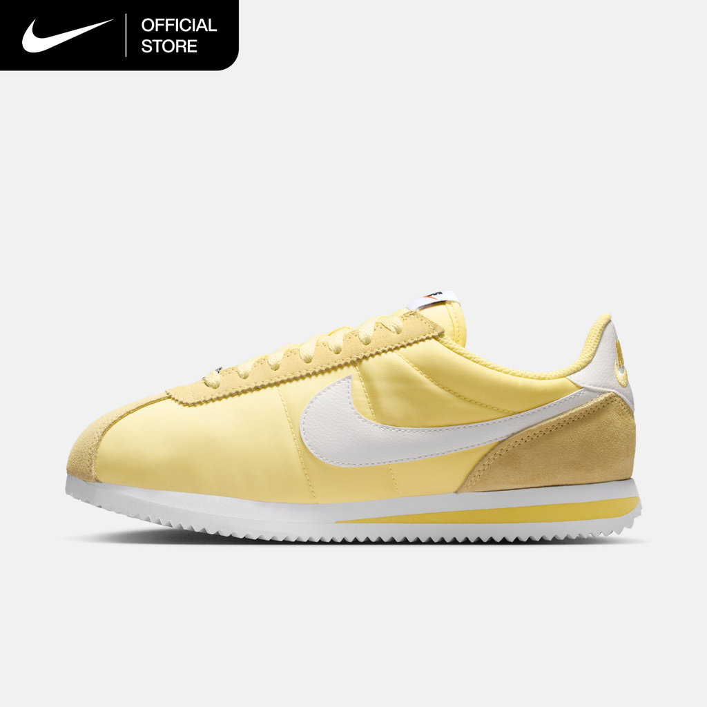 Nike Women's Cortez Textile Shoes - Soft Yellow [DZ2795-703]