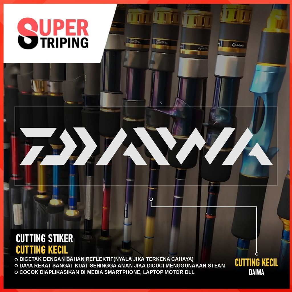 STIKER CUTTING RELIX NUSANTARA OKUMA SHIMANO DAIWA OXYGEN Stiker Brand Pancing Mancing 01