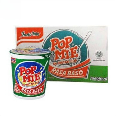 2 PCS POP MIE CUP RASA BASO 75gr - Mie Instan Cup Rasa Baso Original