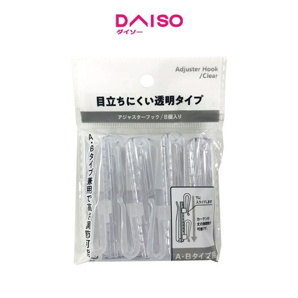 Daiso Adjuster hook clear AB type 8P RUN-2