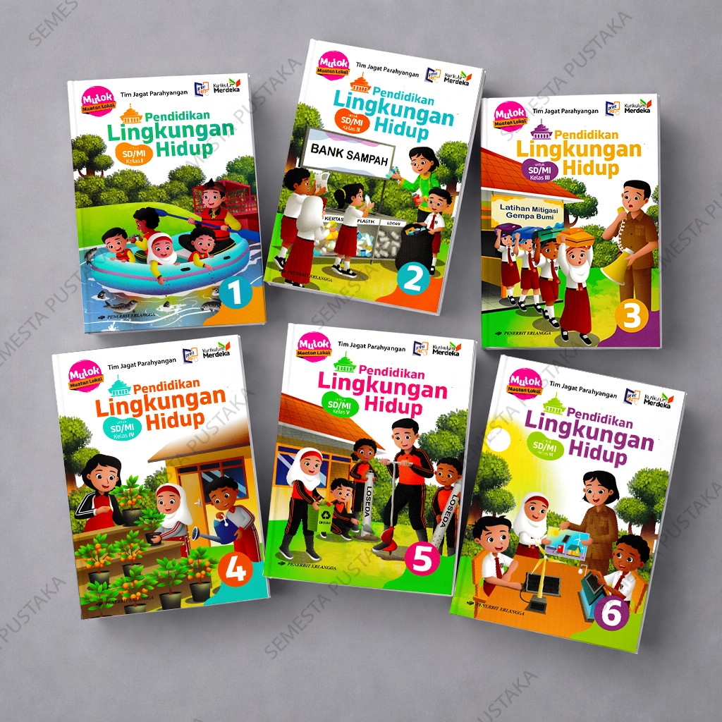 Buku PLH Kelas 1 2 3 4 5 6 SD Kurikulum Merdeka Erlangga