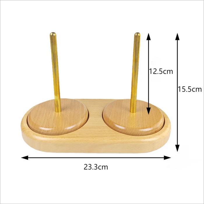 Yarn Holder Spin Yarn Holder Stand Yarn Organizer Tempat Benang Rajut - Ganda