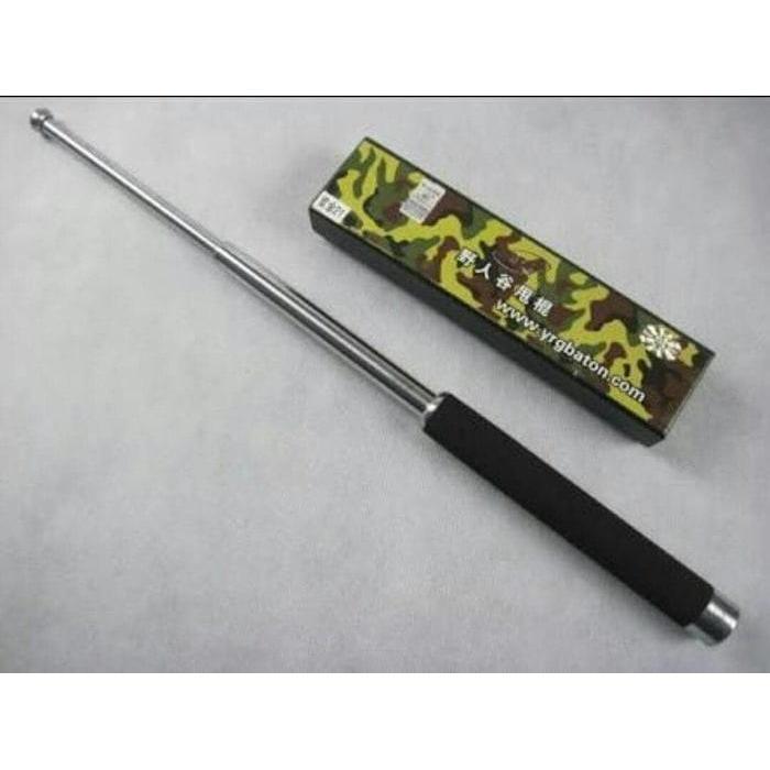 TERBARU Baton 65 cm SILVER  Stick YRG besi padat Stick pukul toya gta ninja naruto