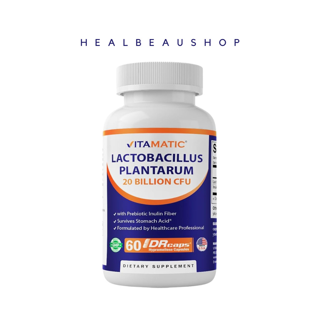 Vitamatic Lactobacillus Plantarum 20 BIllion 60 Caps Suplemen Asam Lambung
