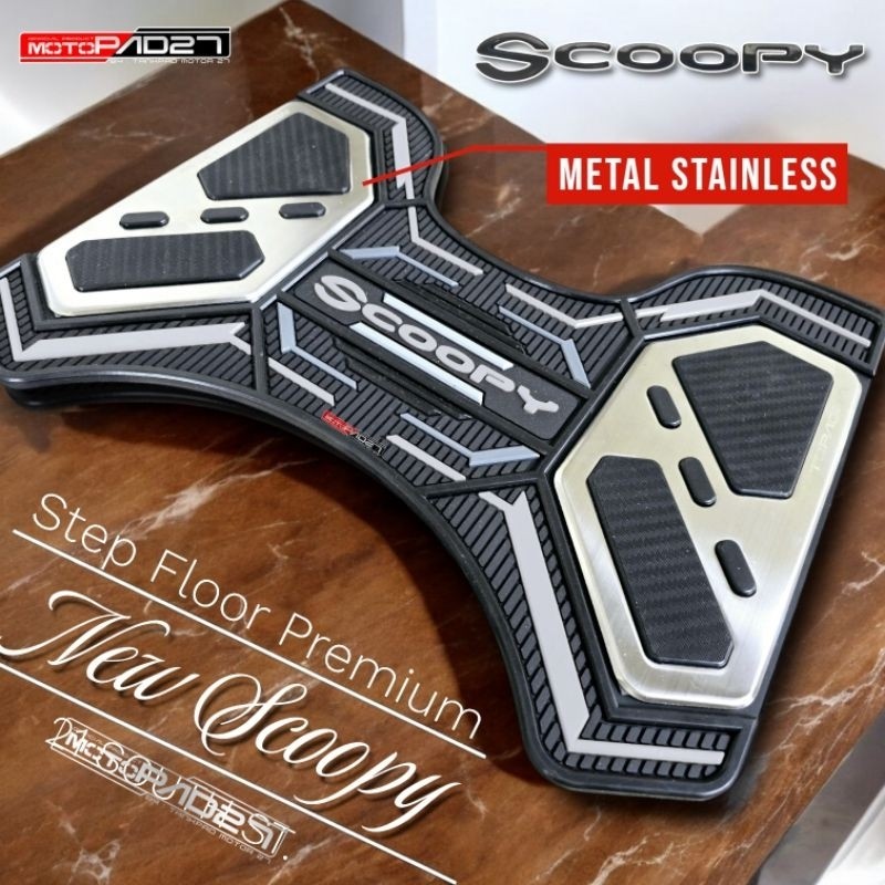 (TMO sparepart) MOTOPAD27 karpet Scoopy Alas pijak kaki Motor New Scoopy