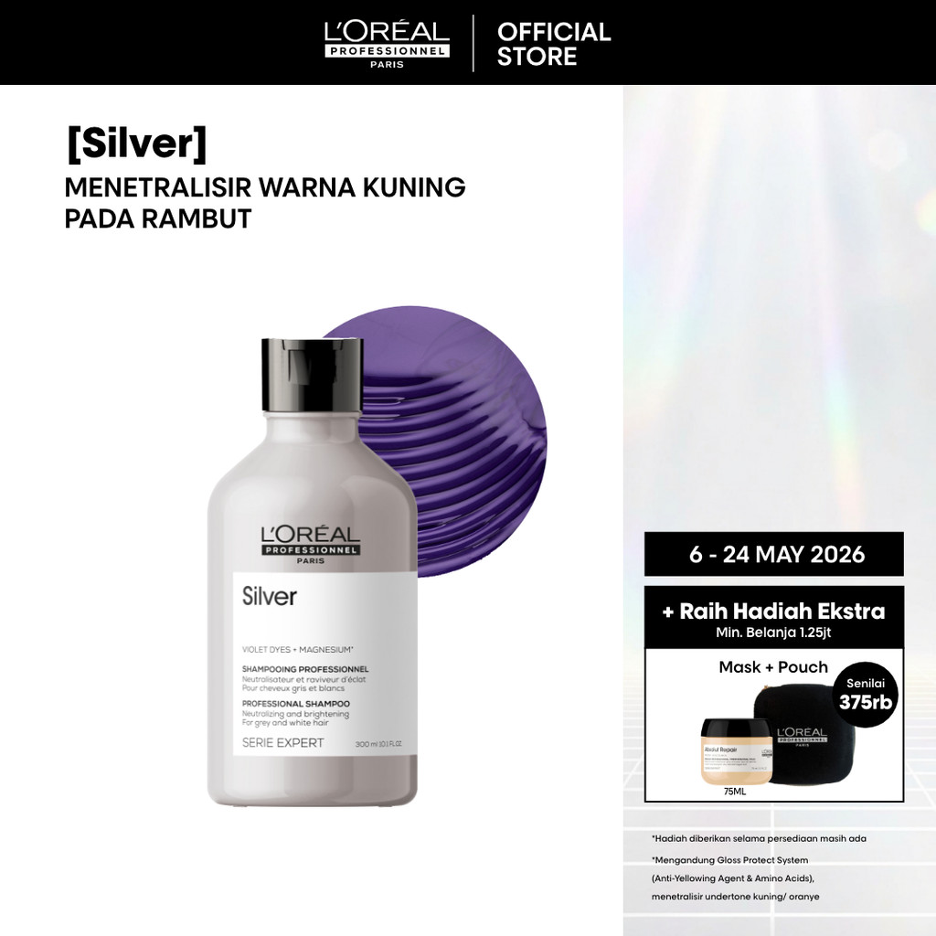 Silver Shampoo 300ml - Perawatan Untuk Rambut Bleaching by L'Oreal Professionnel