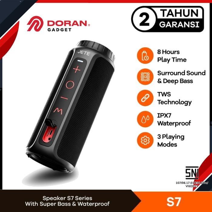 Speaker Bluetooth Portable JETE S7 - Garansi Resmi 2th