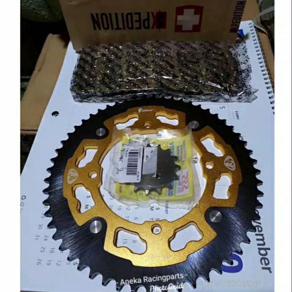 Gir klx satu set rantai thor sss expedition / gir set klx dtracker thor