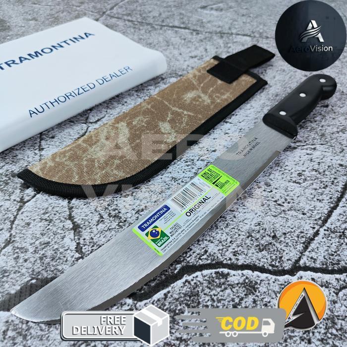 machete parang tebas tramontina brazil 12 " original 26600/012 - Plus sarung