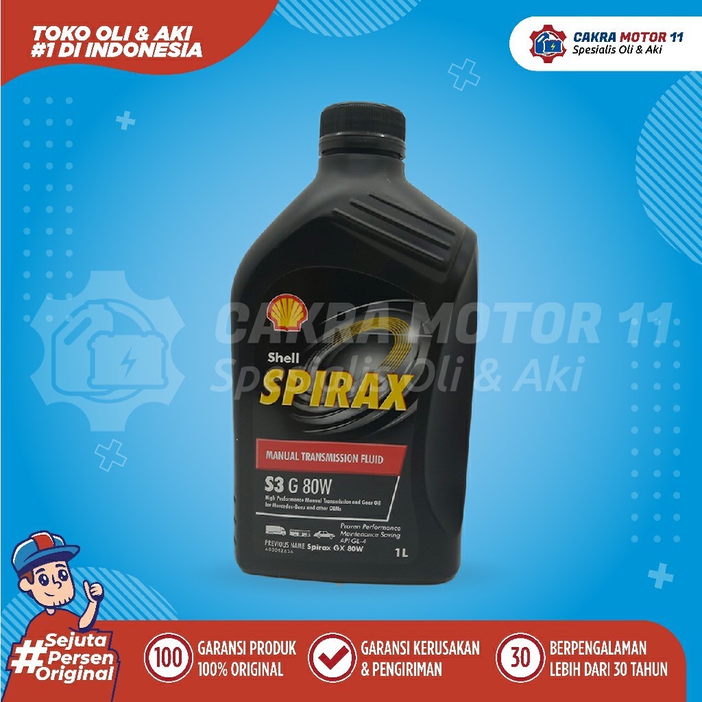 Shell Spirax S3 G80 1lt Oli Gear