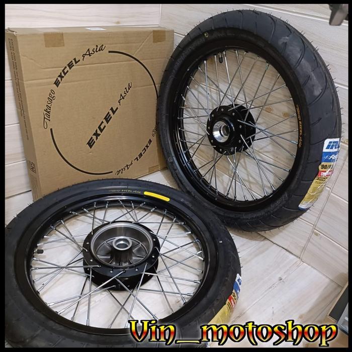 Paket Velg Takasago Excel Asia + Ban RX King Ring 17 & 18 Lebar 160 160 / 160 185 / 185 185 / 185 21