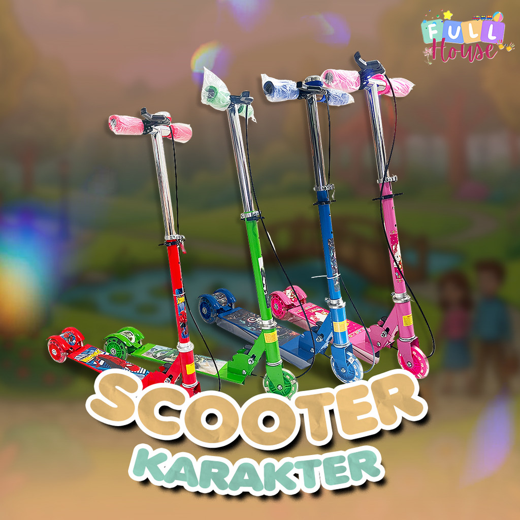 MAINAN SCOOTER OTOPED KARAKTER / SKUTER OTOPED / SKUTER ANAK ANAK
