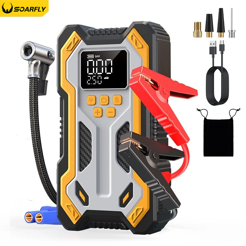 SOARFLY 10000 mAh Jump Starter Aki Mobil Motor Power Bank Jumper Aki Alat Jamper Aki Power Bank Mobi