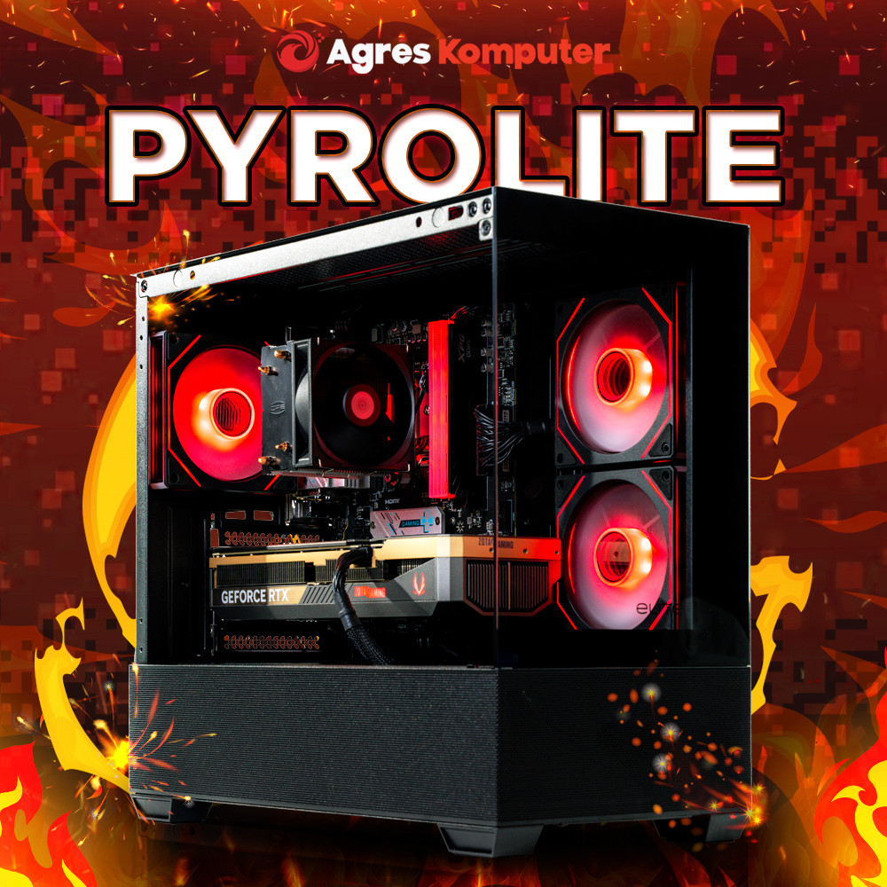 AGRES PYROLITE PC RYZEN 5 7500F RTX 5060 8GB/ 32GB 1TB RAKITAN PC GAMING