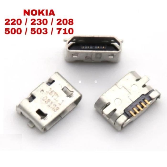 konektor charger Nokia N220 230 208 500 530 710