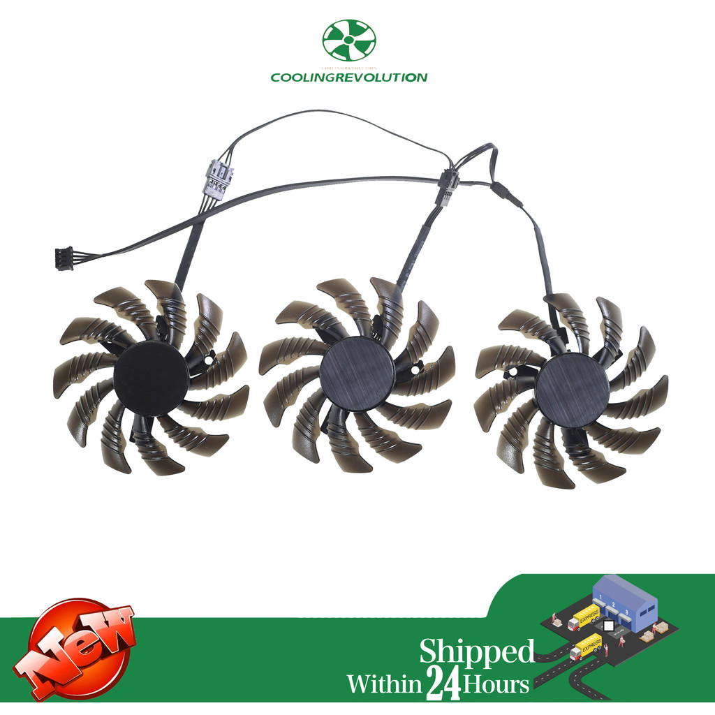 3pcs/set PLD08010S12HH Cooling Fan Gigabyte AORUS GTX 1060 1070 1080 G1 GTX 1070Ti 1080Ti 960 970 98