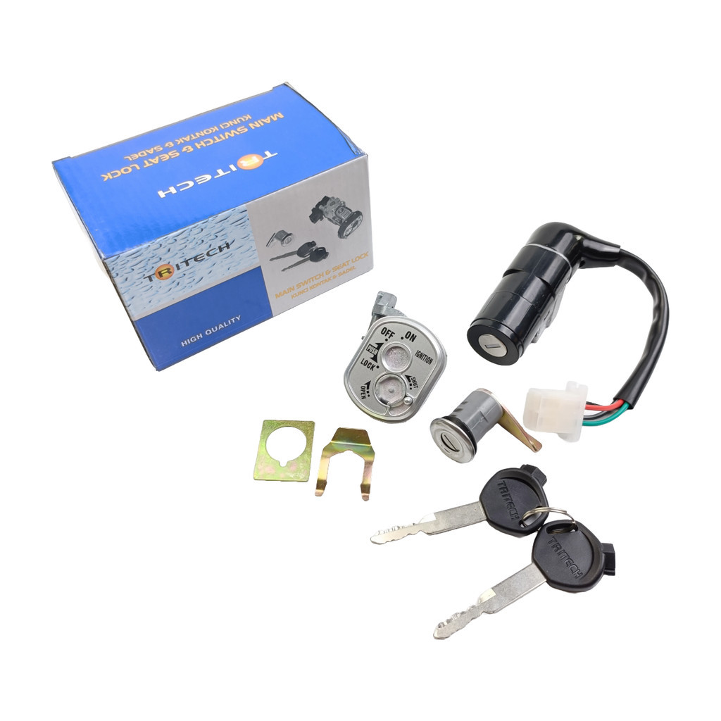 Kunci Kontak 1 Set Kunci Jok Motor Honda Revo Lama sentral motor part