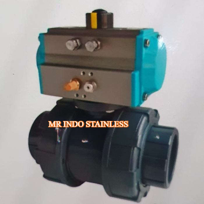 ball valve pvc pneumatic actuator 1 inch double acting