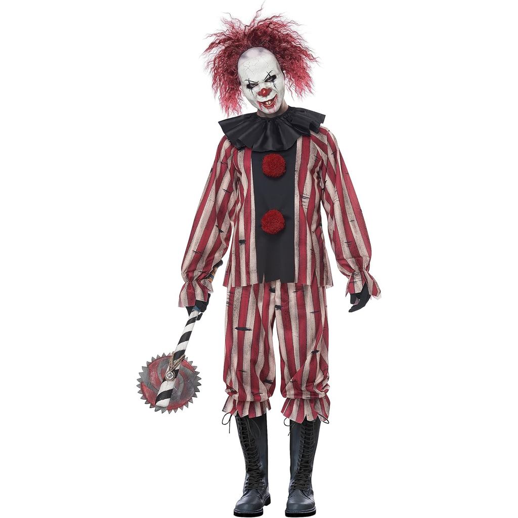 Nightmare Clown Costume Halloween Costume for Uni One-Size For Men For Women Scary Halloween Costume