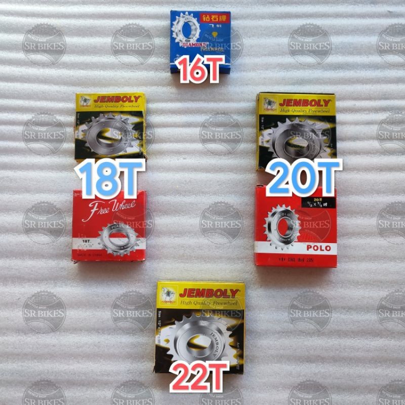 Freewheel Gear Gir Belakang SINGLE SPEED 16T / 18T / 20T / 22T Sepeda Jengki Onthel Mini BMX Sale