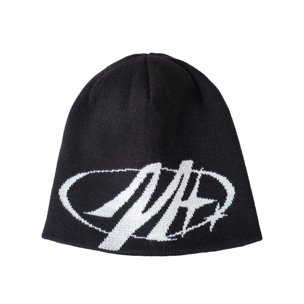 Moxie Overzone Knit Topi Beanie Rajut Hitam dengan Desain Overzone, Hangat dan Trendi Beanie - Black