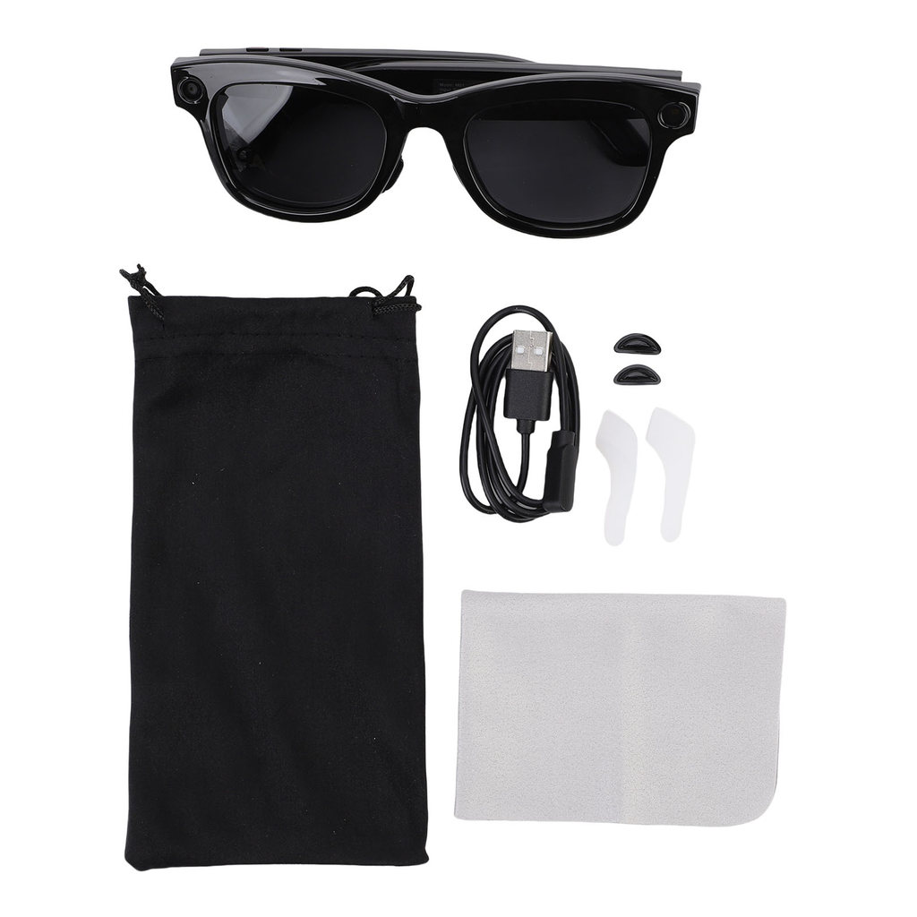 Smart Camera Glasses 5MP 1080P HD Camera 26 Languages Translation Music Playback Phone Calls AI Smar