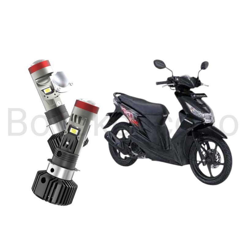1pcs Lampu depan LED H6 BiLED High power Kipas motor Honda Beat karbu Byk