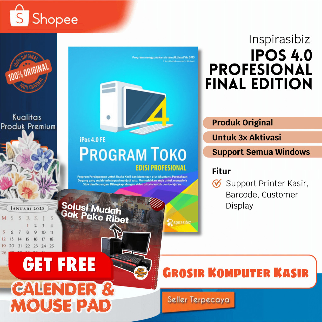 Program Kasir Toko IPOS 4 FE | Program Kasir IPOS 4 FE | Program Kasir Toko Sembako | Program Toko I