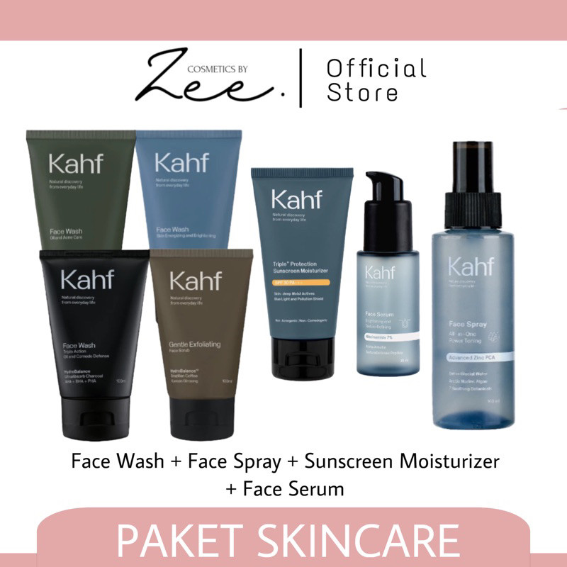 Kahf Paket Face Care | Skincare Pria | Kahf Paket Lengkap