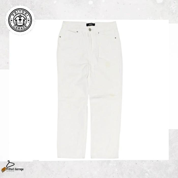 Raw Denim Jeans Tebal  Musinsa Standard Straight Fit White Color Vintage 22