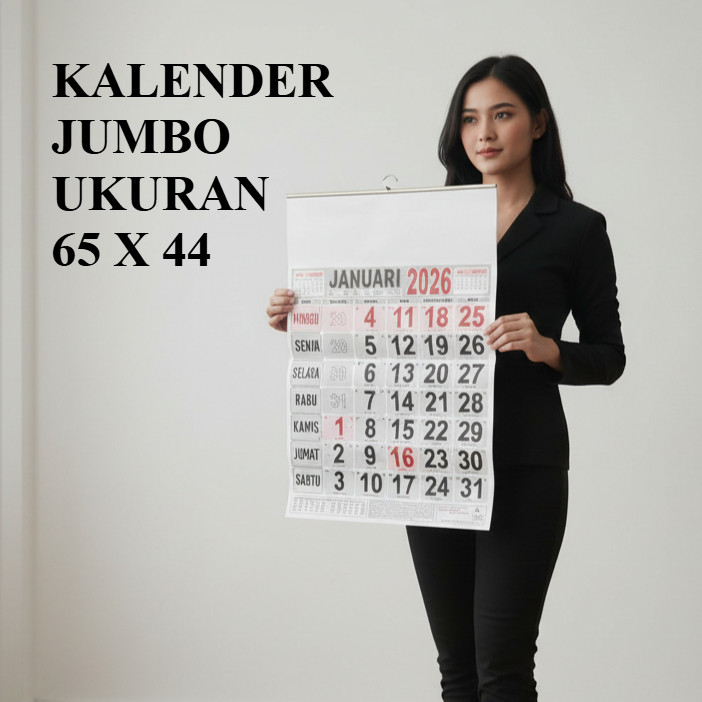 Kalender Dinding 2026 Dengan Iklan Ukuran Jumbo