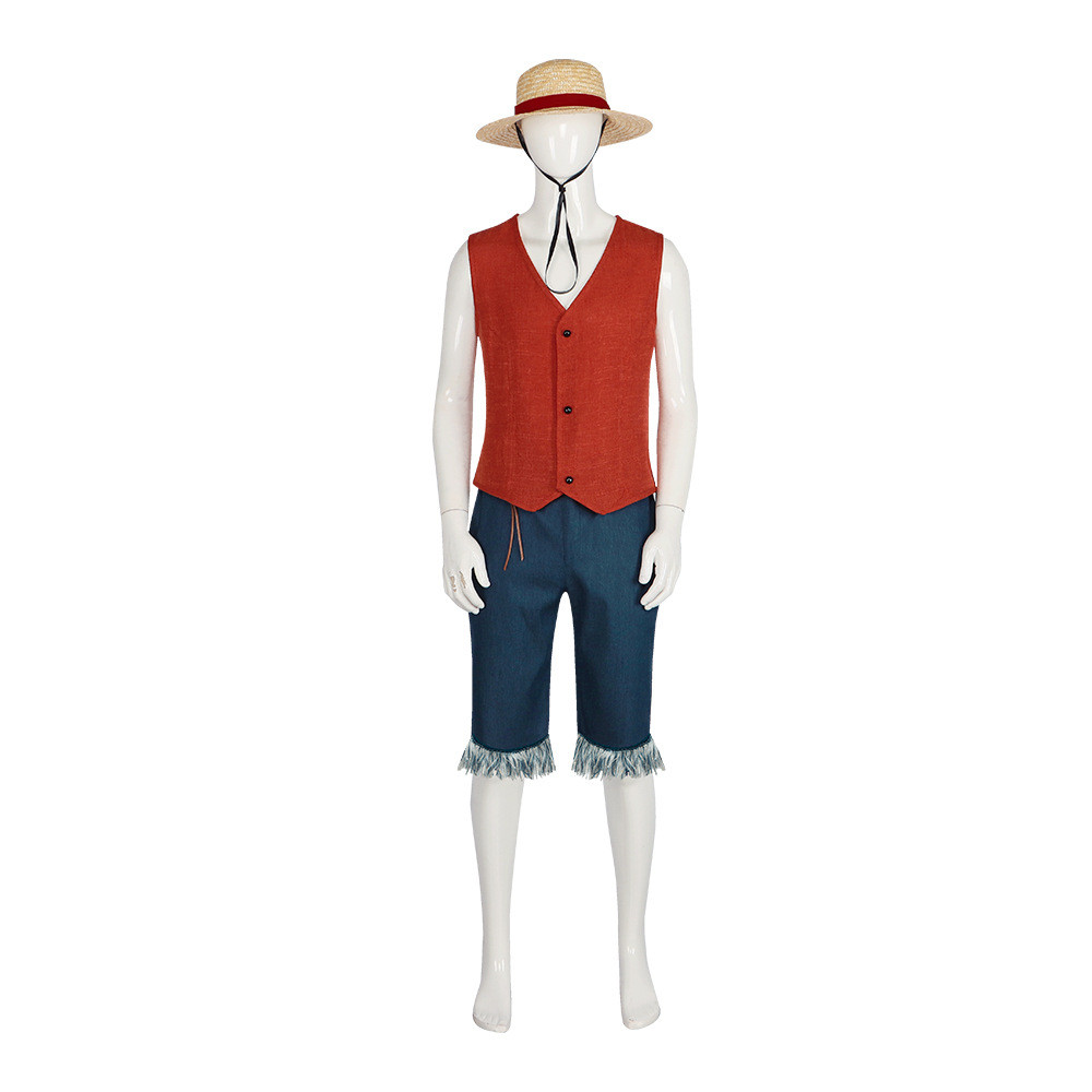 One Piece Luffy Live-Action Movie Costume One Piece Wano Country cos Clothing Halloween cosplay Perf