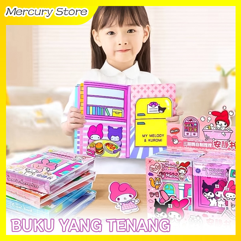 DIY Quiet Book Buku Sticker Lucu 3D Sticker Book Aesthetic Scrapbook