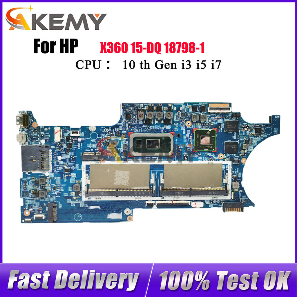 L50974-601 L72027-601 For HP Envy X360 15-DQ Laptop Motherboard 18798-1 With i5 i7 10th Gen CPU DDR4