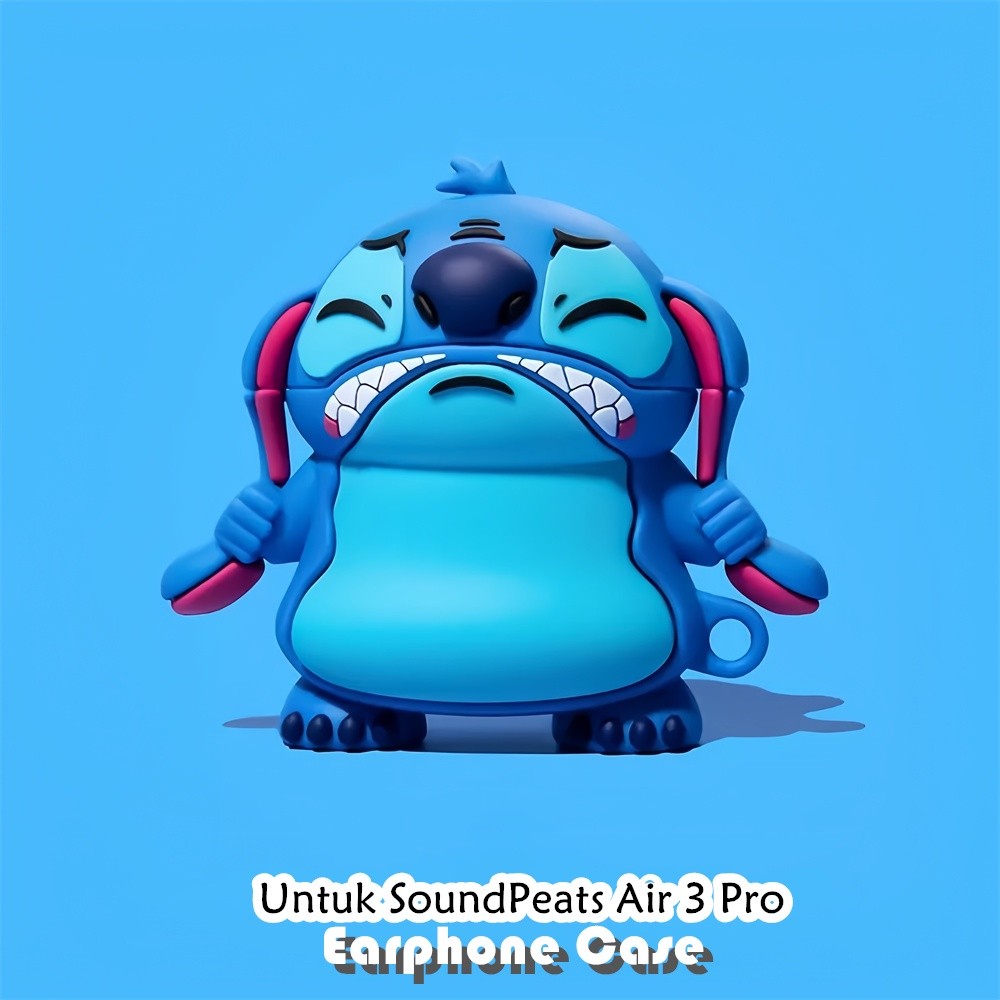 Distinctive Untuk SoundPeats Air 3 Pro Case Trendi Kartun Soft Silikon Earphone Case NO.3