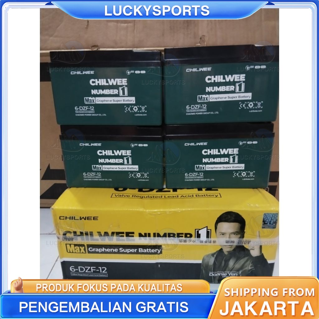 4PCS/1SET BATERAI SEPEDA LISTRIK/AKI SEPEDA LISTRIK CHILWEE 48V-12AH 100% ORIGINAL