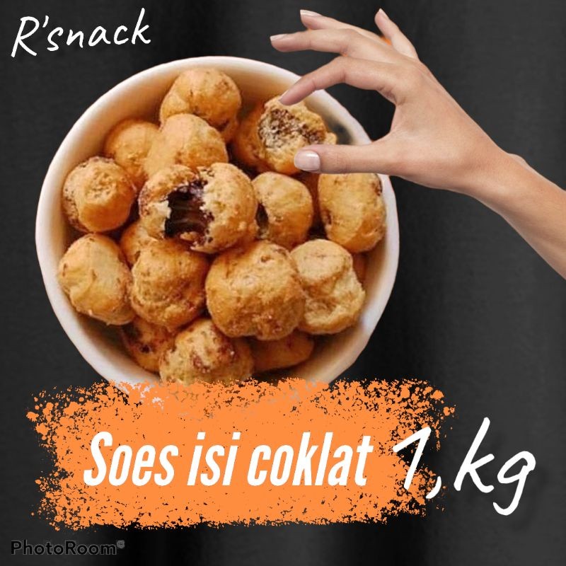 [JODO GROSIR] cemilan kue soes coklat kiloan murah 1kg.