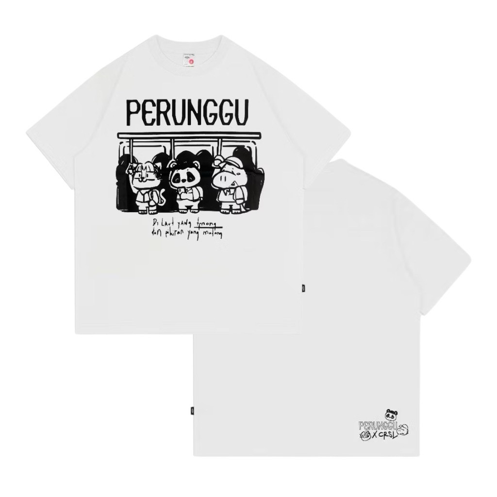 Tshirt Perunggu x CRSL Halt (White)