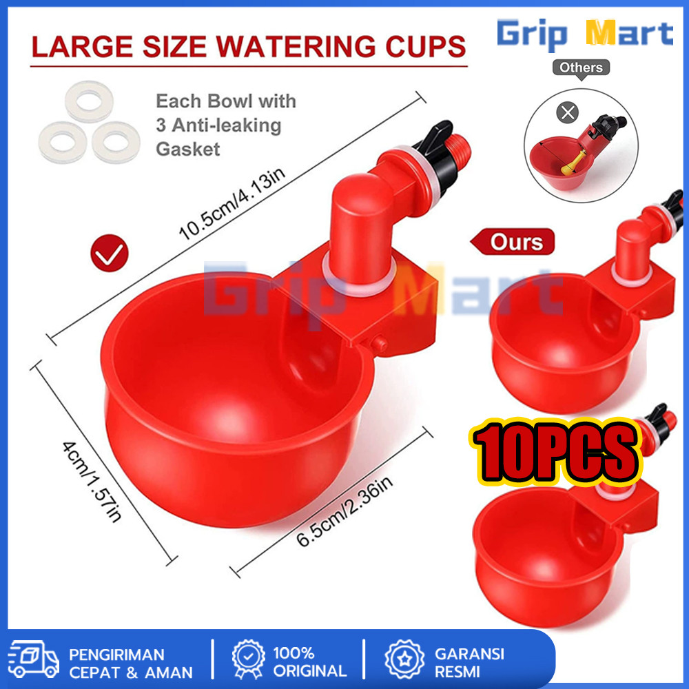10PCS tempat minum ayam tempat pakan ayam wadah pakan ayam tempat minum ayam otomatis wadah minum ay
