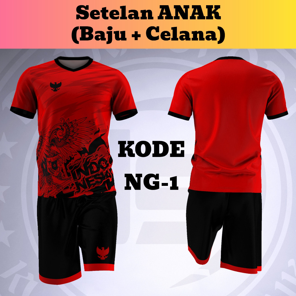 (BGR) Jersey Futsal Anak Laki Laki | Baju Bola Anak Perempuan | Jersey Bola 6-12 tahun | Jersey Anak