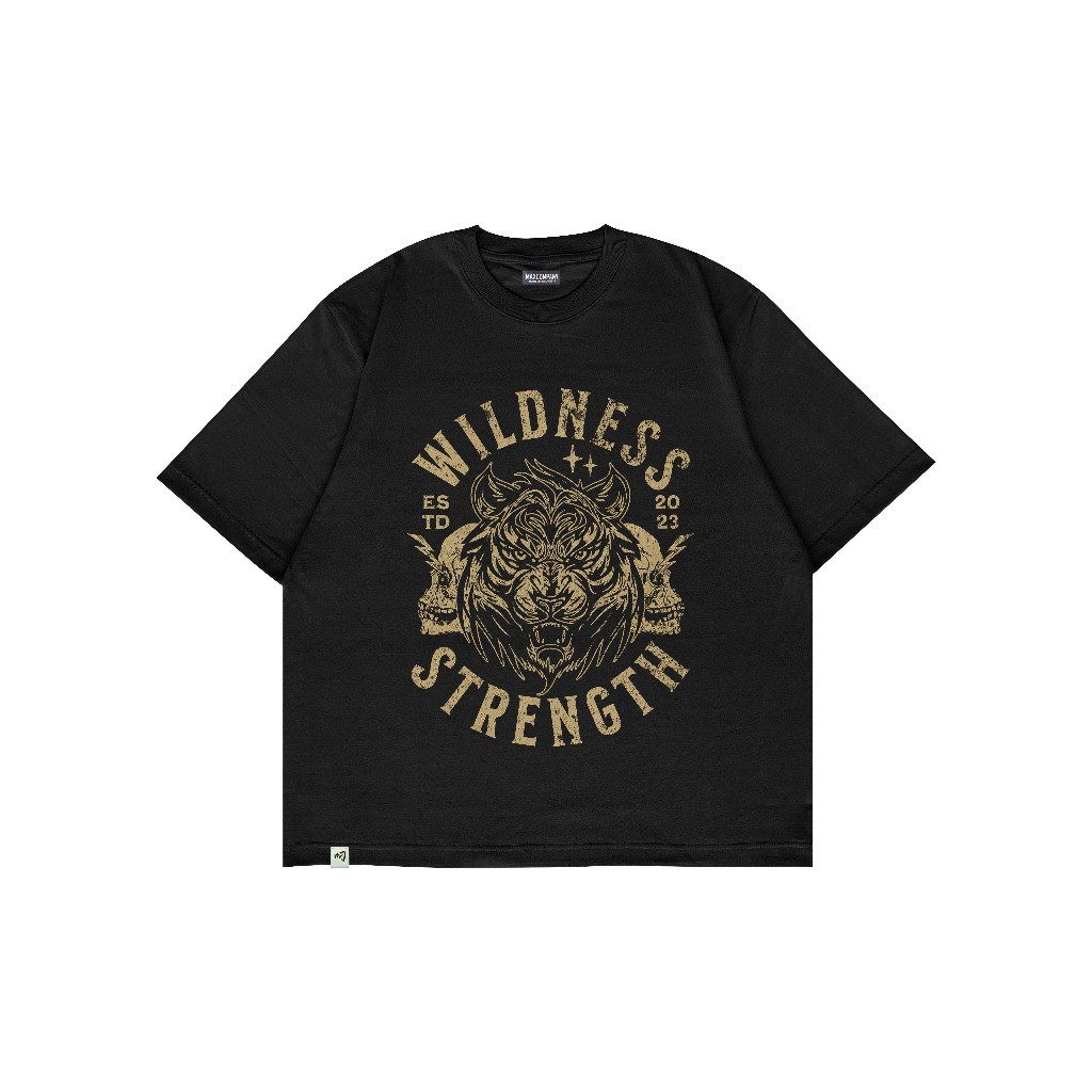 MAX COMPANY Tshirt Boxy Oversize Wildness Jet Black