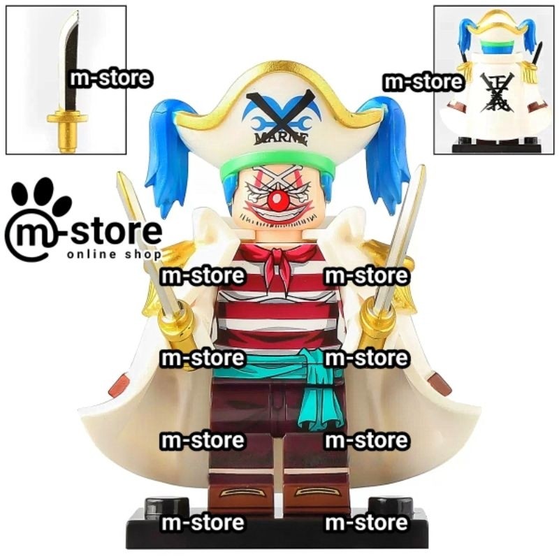 mainan kreatif edukatif one piece buggy the clown
