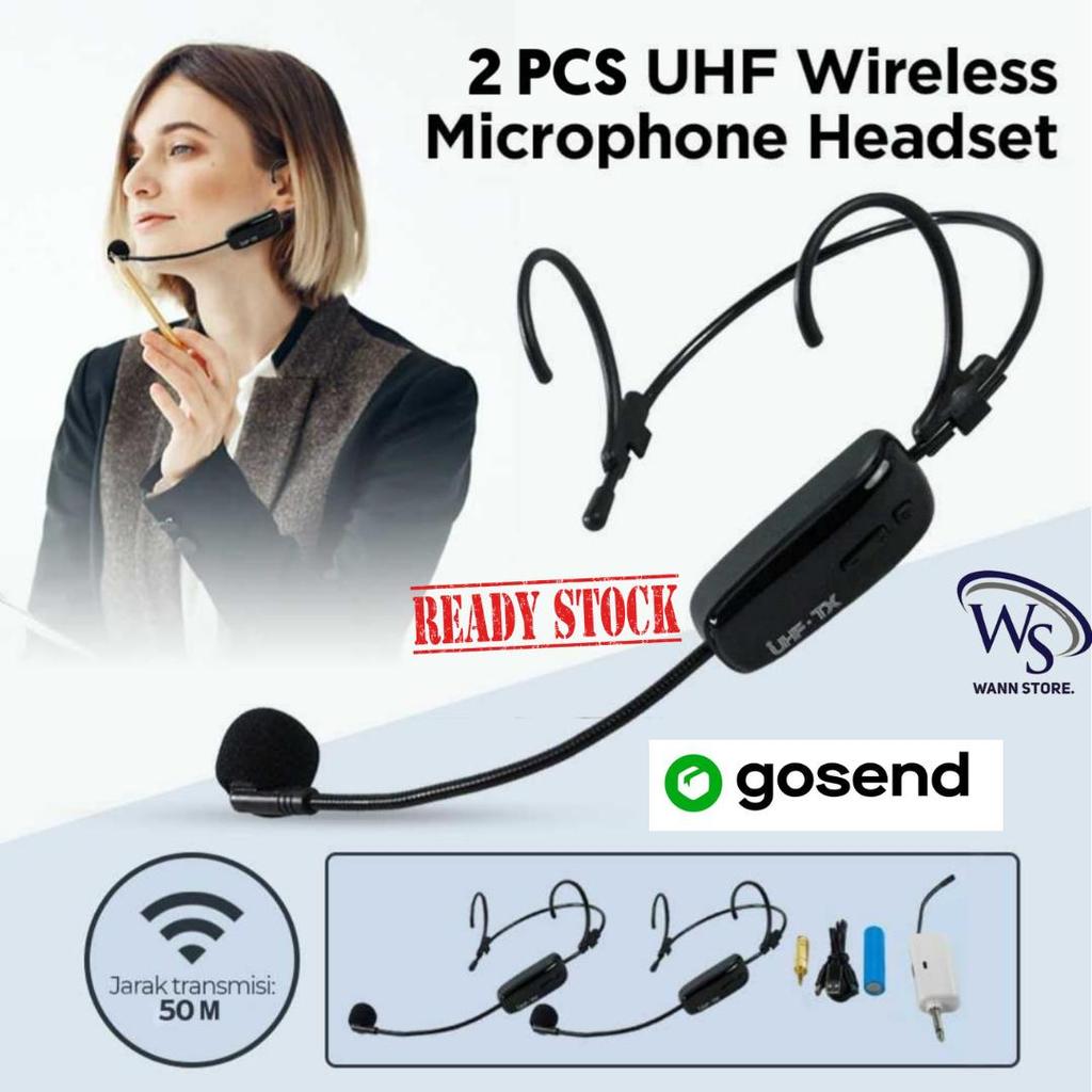 MIC WIRELESS MICROPHONE CLIP ON MC BANDO JEPIT KEPALA MIC IMAM MASJID