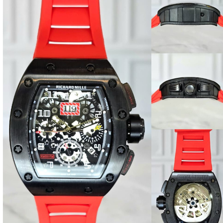 majuwatch RM 11-01 Travis Scott Automatic Movement Red Black Dial Super Quality