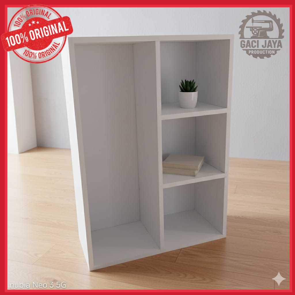 LEMARI KECIL RAK BUKU KECIL SERBAGUNA RAK KAYU KECIL TERBARU MURAH LEMARI BUKU | Gaci Jaya