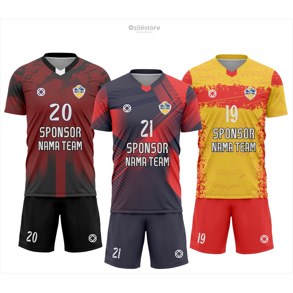 BAJU JERSEY CUSTOM VOLI VOLLEYBALL KEREN BAHAN BERKUALITAS FULL PRINTING
