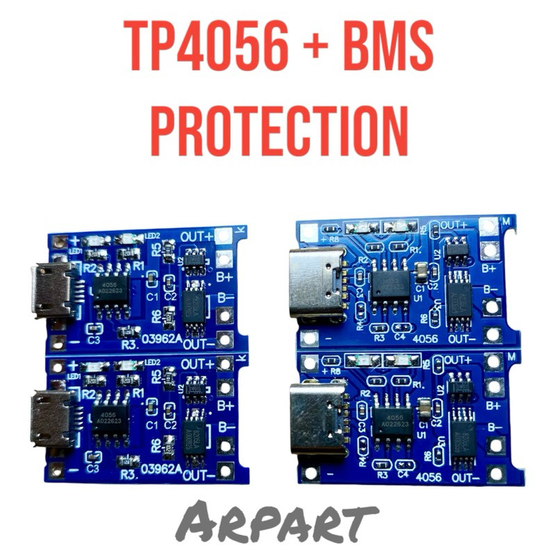 modul charger tp4056 + bms protection