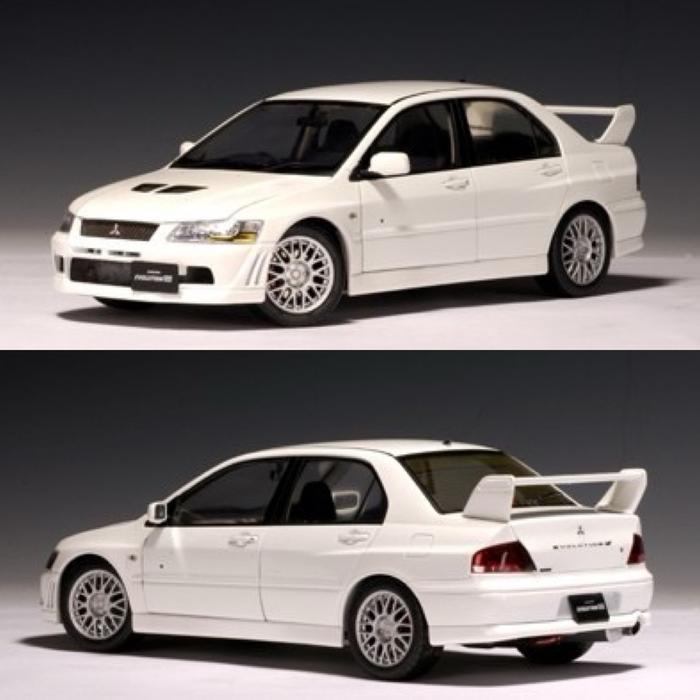AUTOart 1:18 Mitsubishi Lancer Evolution VII (CT9A) [Wicked White] GND48