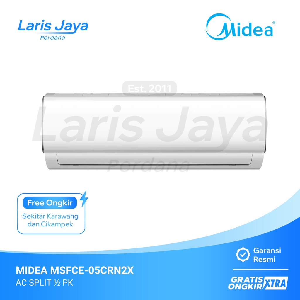 AC SPLIT MIDEA 1/2PK MSFCE-05CRN2X / MSFCE05CRN2X